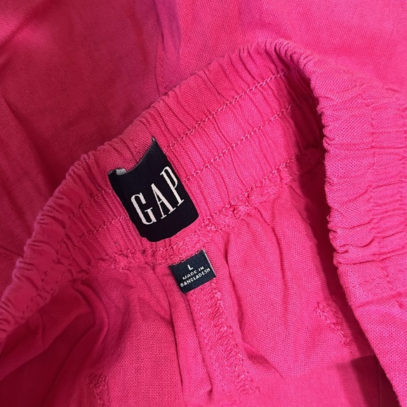 New Pink Gap Linen Shorts size Large - Picture 3 of 3